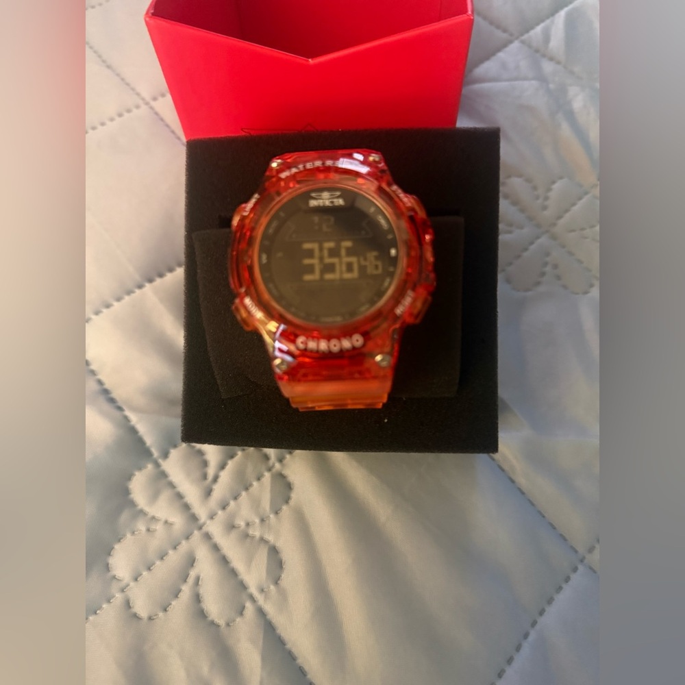 Invicta Red Digital Watch - Picture 3 of 8